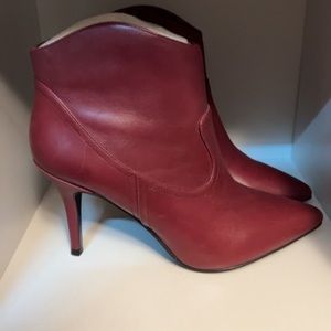 Nine West Burgundy Booties